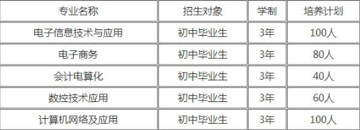 武汉市电子信息职业技术学校招生专业