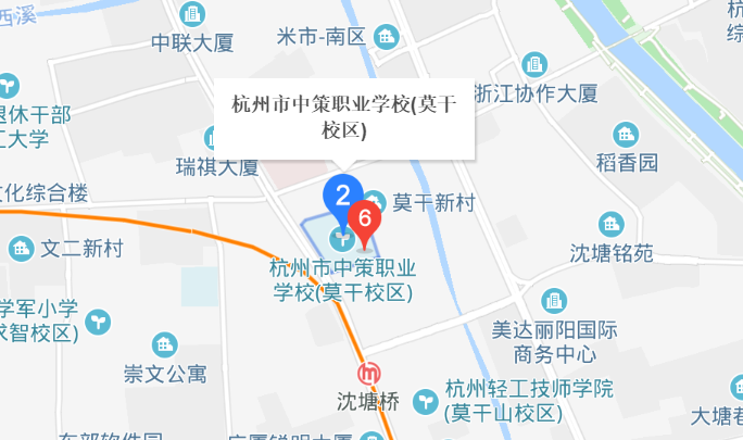 杭州市中策职业学校地址、校园在哪里